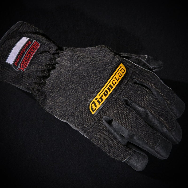 Ironclad HEATWORX REINFORCED; Heat and Cut Resistant Gloves, Palm Heat Protection Rated up to 450Â°F, (1 Pair), Black - Image 5
